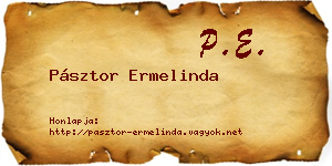 Pásztor Ermelinda névjegykártya